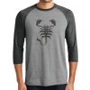 Unisex Tri-Blend 3/4 Sleeve Raglan T-Shirt Thumbnail