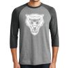 Unisex Tri-Blend 3/4 Sleeve Raglan T-Shirt Thumbnail