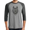 Unisex Tri-Blend 3/4 Sleeve Raglan T-Shirt Thumbnail