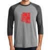 Unisex Tri-Blend 3/4 Sleeve Raglan T-Shirt Thumbnail