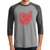 Unisex Tri-Blend 3/4 Sleeve Raglan T-Shirt Thumbnail