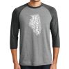 Unisex Tri-Blend 3/4 Sleeve Raglan T-Shirt Thumbnail