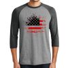Unisex Tri-Blend 3/4 Sleeve Raglan T-Shirt Thumbnail