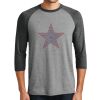 Unisex Tri-Blend 3/4 Sleeve Raglan T-Shirt Thumbnail