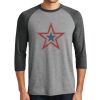 Unisex Tri-Blend 3/4 Sleeve Raglan T-Shirt Thumbnail