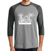 Unisex Tri-Blend 3/4 Sleeve Raglan T-Shirt Thumbnail