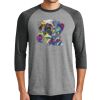 Unisex Tri-Blend 3/4 Sleeve Raglan T-Shirt Thumbnail
