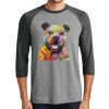 Unisex Tri-Blend 3/4 Sleeve Raglan T-Shirt Thumbnail