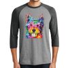 Unisex Tri-Blend 3/4 Sleeve Raglan T-Shirt Thumbnail
