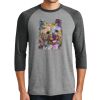 Unisex Tri-Blend 3/4 Sleeve Raglan T-Shirt Thumbnail