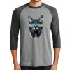 Unisex Tri-Blend 3/4 Sleeve Raglan T-Shirt Thumbnail