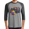 Unisex Tri-Blend 3/4 Sleeve Raglan T-Shirt Thumbnail
