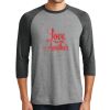 Unisex Tri-Blend 3/4 Sleeve Raglan T-Shirt Thumbnail