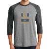 Unisex Tri-Blend 3/4 Sleeve Raglan T-Shirt Thumbnail