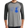 Unisex Tri-Blend 3/4 Sleeve Raglan T-Shirt Thumbnail