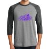 Unisex Tri-Blend 3/4 Sleeve Raglan T-Shirt Thumbnail