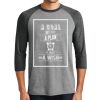 Unisex Tri-Blend 3/4 Sleeve Raglan T-Shirt Thumbnail