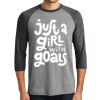 Unisex Tri-Blend 3/4 Sleeve Raglan T-Shirt Thumbnail