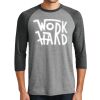 Unisex Tri-Blend 3/4 Sleeve Raglan T-Shirt Thumbnail
