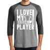 Unisex Tri-Blend 3/4 Sleeve Raglan T-Shirt Thumbnail
