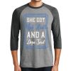 Unisex Tri-Blend 3/4 Sleeve Raglan T-Shirt Thumbnail