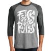 Unisex Tri-Blend 3/4 Sleeve Raglan T-Shirt Thumbnail