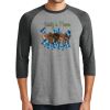 Unisex Tri-Blend 3/4 Sleeve Raglan T-Shirt Thumbnail