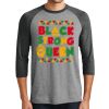 Unisex Tri-Blend 3/4 Sleeve Raglan T-Shirt Thumbnail