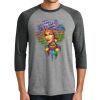 Unisex Tri-Blend 3/4 Sleeve Raglan T-Shirt Thumbnail