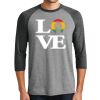 Unisex Tri-Blend 3/4 Sleeve Raglan T-Shirt Thumbnail