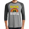 Unisex Tri-Blend 3/4 Sleeve Raglan T-Shirt Thumbnail