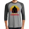 Unisex Tri-Blend 3/4 Sleeve Raglan T-Shirt Thumbnail