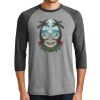 Unisex Tri-Blend 3/4 Sleeve Raglan T-Shirt Thumbnail