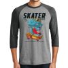 Unisex Tri-Blend 3/4 Sleeve Raglan T-Shirt Thumbnail