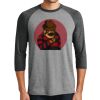 Unisex Tri-Blend 3/4 Sleeve Raglan T-Shirt Thumbnail
