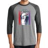 Unisex Tri-Blend 3/4 Sleeve Raglan T-Shirt Thumbnail