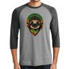 Unisex Tri-Blend 3/4 Sleeve Raglan T-Shirt Thumbnail