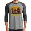 Unisex Tri-Blend 3/4 Sleeve Raglan T-Shirt Thumbnail