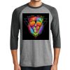 Unisex Tri-Blend 3/4 Sleeve Raglan T-Shirt Thumbnail