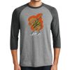 Unisex Tri-Blend 3/4 Sleeve Raglan T-Shirt Thumbnail