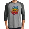 Unisex Tri-Blend 3/4 Sleeve Raglan T-Shirt Thumbnail