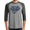 Unisex Tri-Blend 3/4 Sleeve Raglan T-Shirt Thumbnail