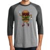 Unisex Tri-Blend 3/4 Sleeve Raglan T-Shirt Thumbnail