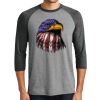 Unisex Tri-Blend 3/4 Sleeve Raglan T-Shirt Thumbnail
