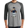 Unisex Tri-Blend 3/4 Sleeve Raglan T-Shirt Thumbnail