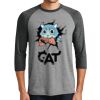 Unisex Tri-Blend 3/4 Sleeve Raglan T-Shirt Thumbnail