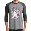 Unisex Tri-Blend 3/4 Sleeve Raglan T-Shirt Thumbnail