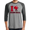 Unisex Tri-Blend 3/4 Sleeve Raglan T-Shirt Thumbnail