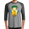 Unisex Tri-Blend 3/4 Sleeve Raglan T-Shirt Thumbnail