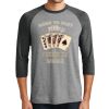 Unisex Tri-Blend 3/4 Sleeve Raglan T-Shirt Thumbnail